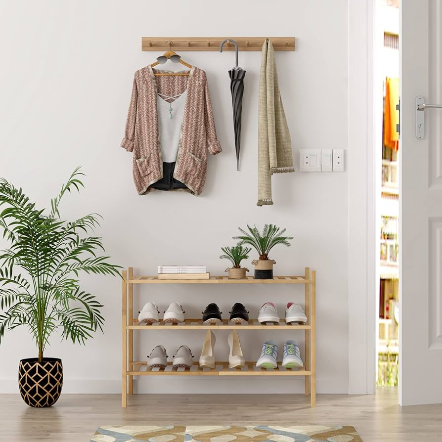 Amazon.com: Z&L HOUSE 3-Tier Shoe Rack for Closet, Stackable Shoes