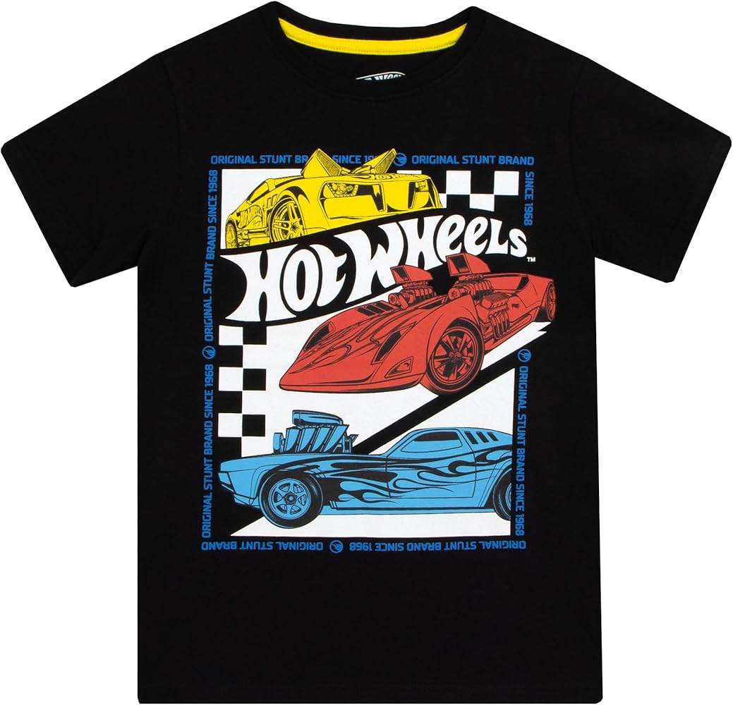 Amazon.com: Hot Wheels T-Shirt | Racecar Boys Tshirt | Boys T