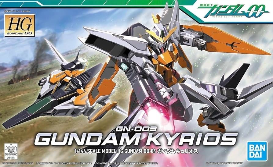Amazon.com: HG Mobile Suit Gundam 00 1/144 Gundam Kyrios Plastic