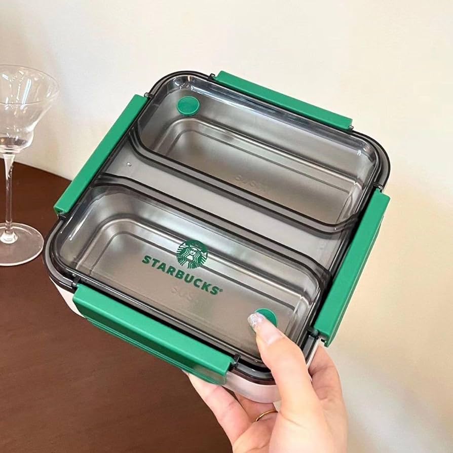 Amazon | 海外限定スタバ スターバックス 保温お弁当箱 食器付き 電子