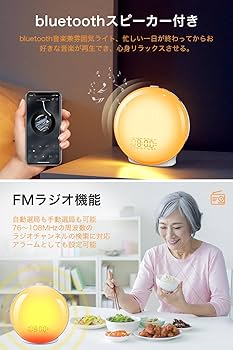 Amazon.co.jp: 光 目覚まし時計 目覚ましライト 【パネルフル