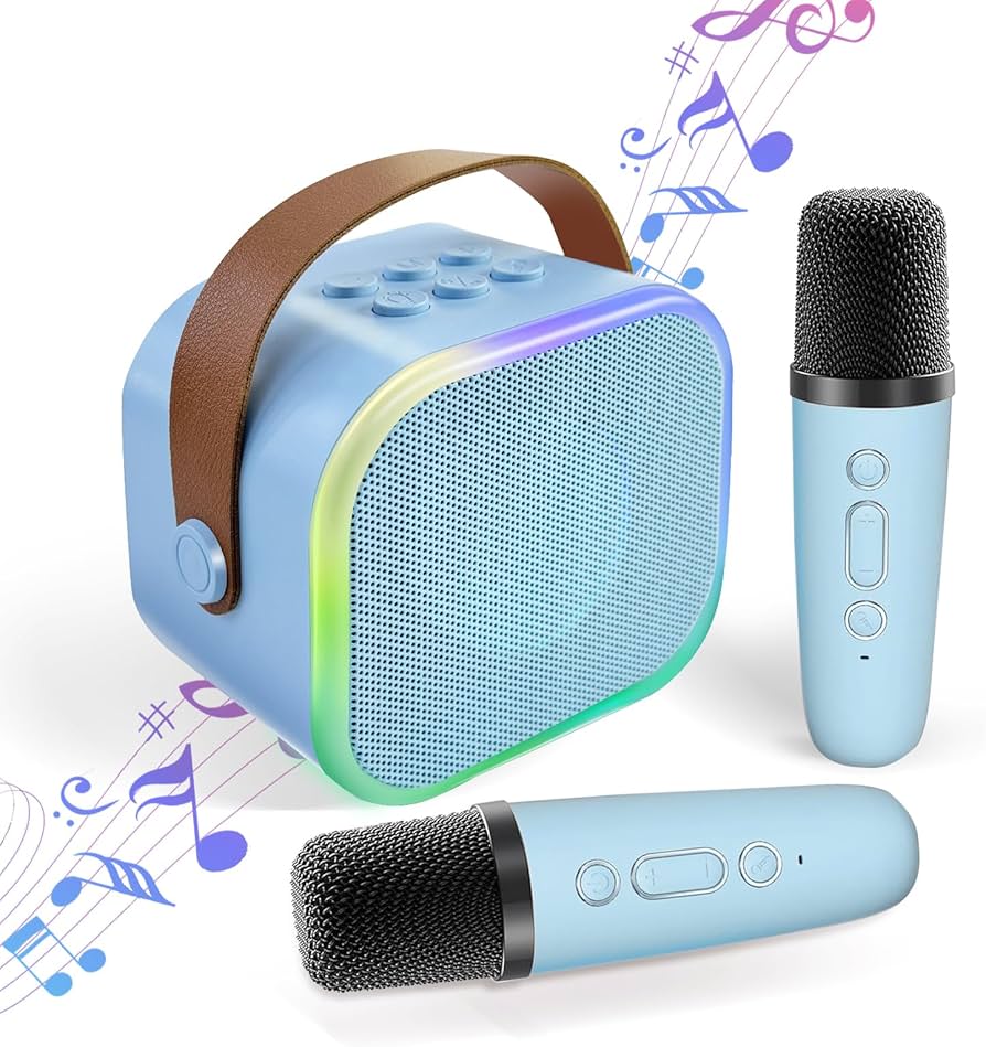 Amazon | HolyCrab カラオケセット Bluetoothマイク 2本 Mini カラオケ