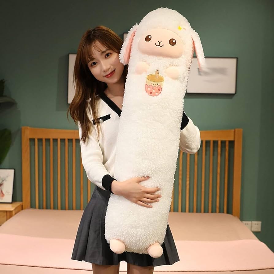 Amazon｜抱き枕 ぬいぐるみ 羊 細長いクッション ひつじだきまくら