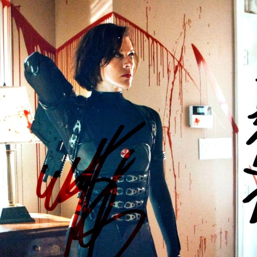 Amazon.co.jp: リー ビンビンとミラ ジョヴォヴィッチ直筆サイン入り2L