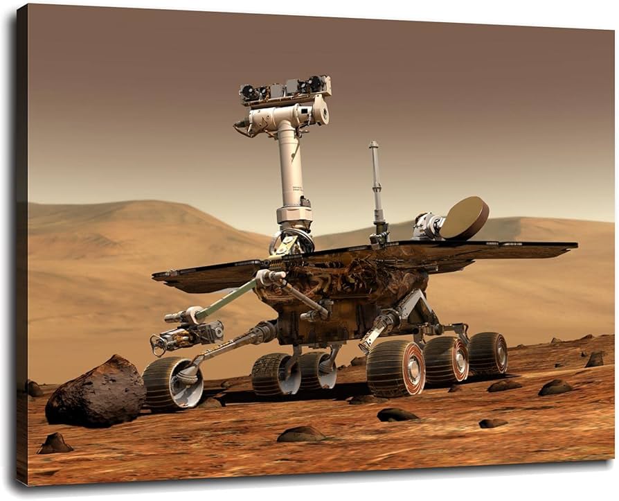 Amazon｜Mars キャンバスプリント ローバー・スペースポスター 壁