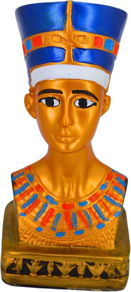 Amazon.com: Queen Nefertiti Sculpture Mask - Stone with Pharaonic