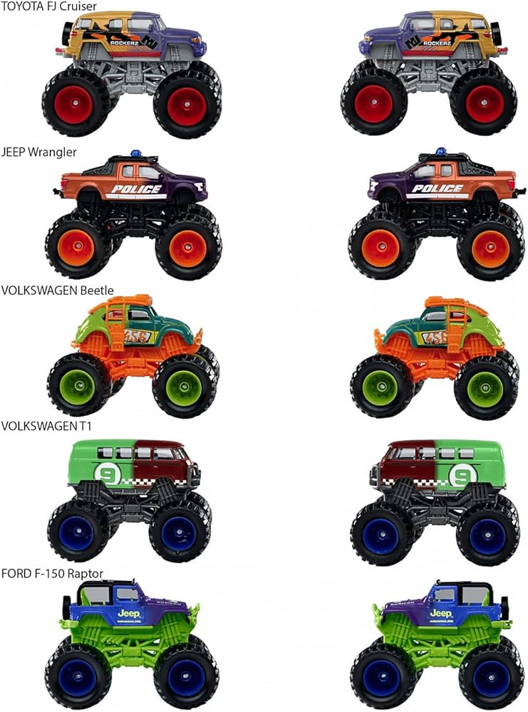 Amazon.com: Majorette Monster Rockerz Colour Changers 3 Different