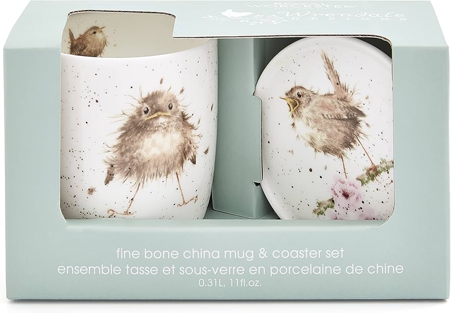 Amazon.com | Royal Worcester Wrendale Designs Flying the Nest Mug