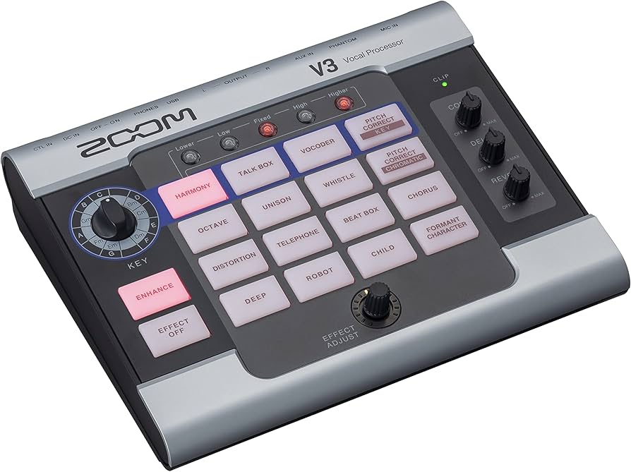 Amazon.com: Zoom V3 Vocal Processor, Vocal Effects Pedal, 3-Part