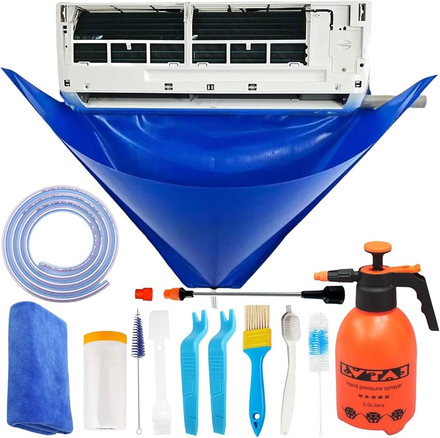 Amazon.com: Oiktylr 13Pcs Mini Split Cleaning Kit Bag with 2L High