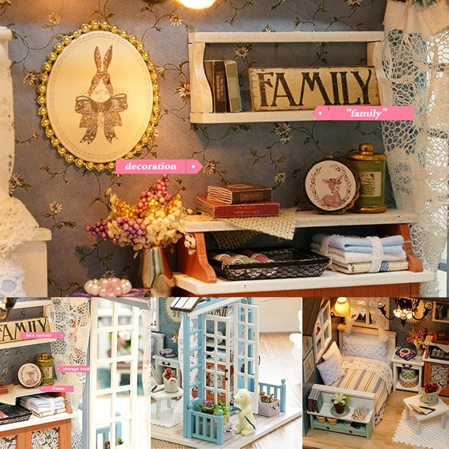 Amazon.com: DIY Dollhouse Miniature Kit UniHobby Romantic Forest