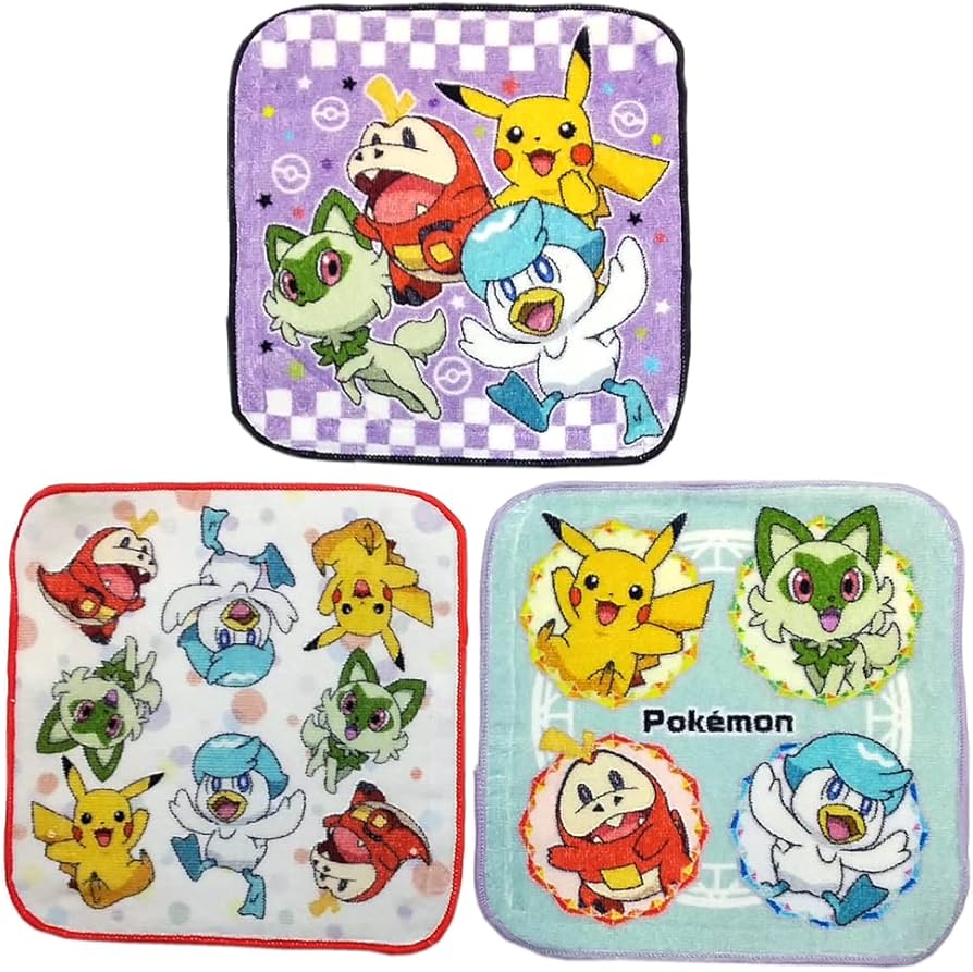 新品未開封☆4枚セット！ポケモン 袋になるハンカチ まとめ売り 新品未