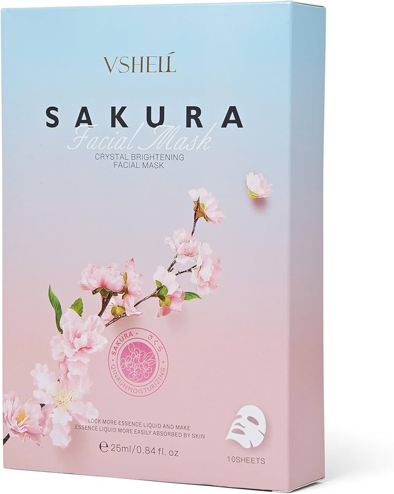 Amazon.com : VSHELL Brightening Face Sheet Mask, Set of 10