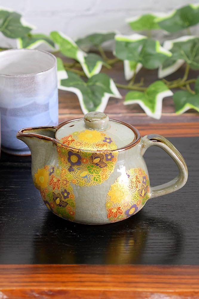 Amazon | 急須 おしゃれ 食器 九谷焼 ポット 花詰 陶器 ブランド 和
