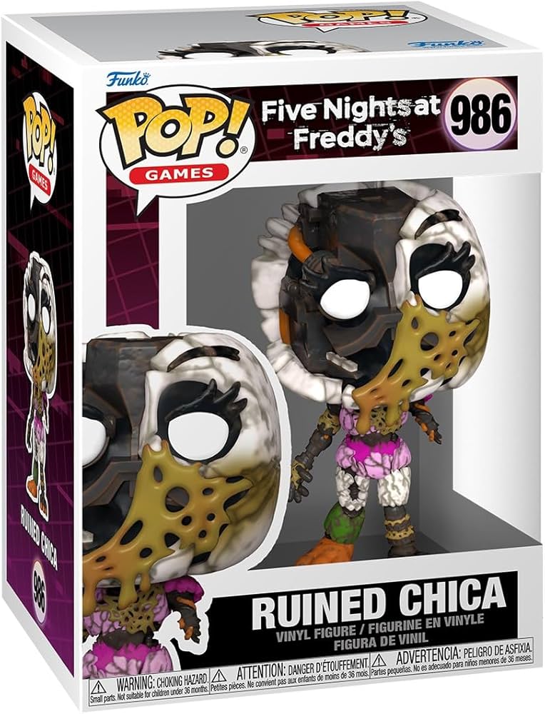 Amazon.com: Funko POP! Games: Ruin - Ruined Chica - FNAF