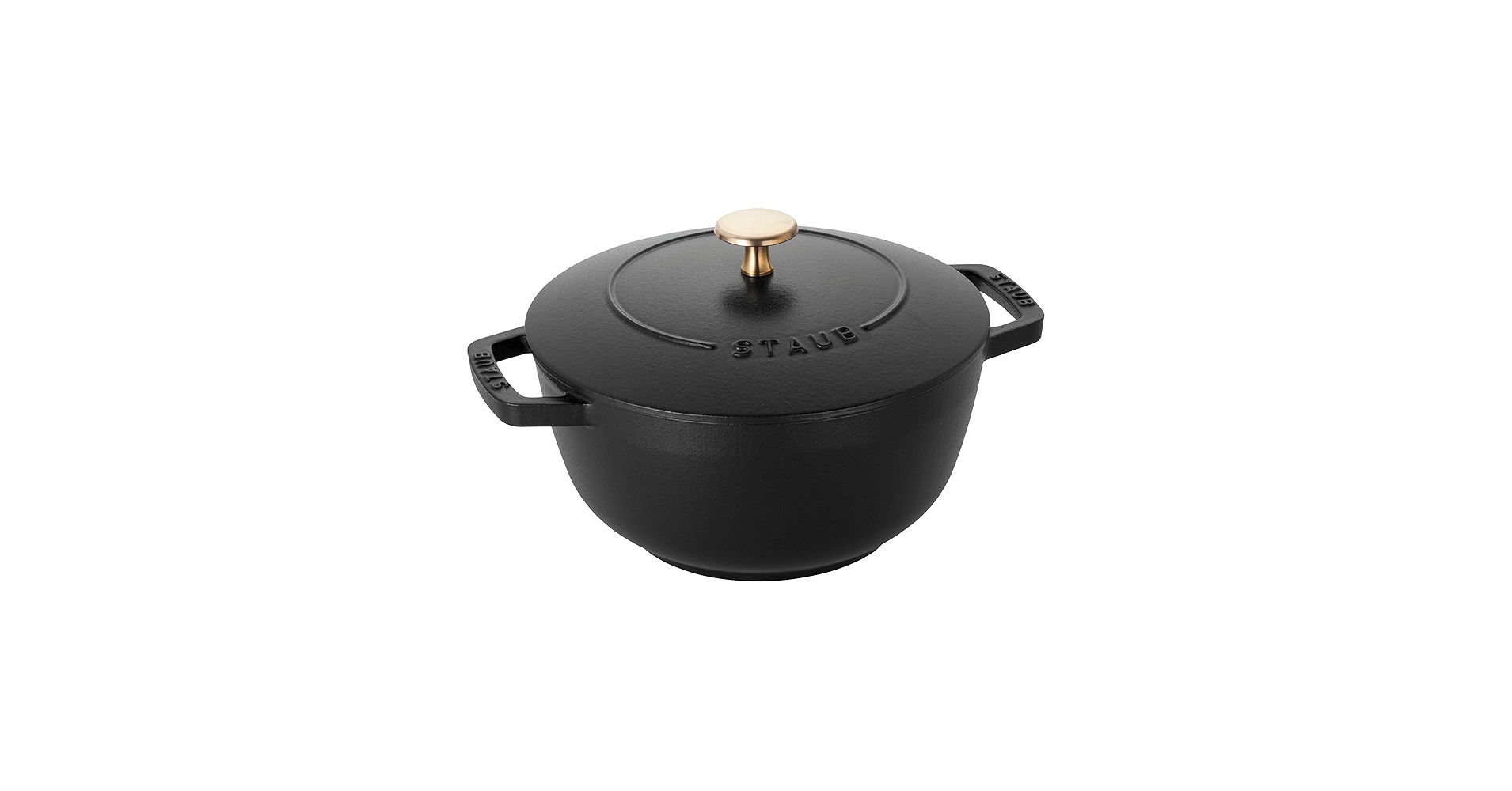 Amazon.com: staub Wa-NABE 40501-009 Wanabe Black L 20cm Two-Handed
