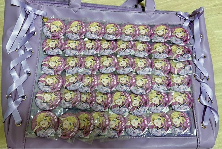Amazon.co.jp: 胡桃のあ ぶい すぽっ 謹賀新年 缶バッジ 48個 痛バッグ