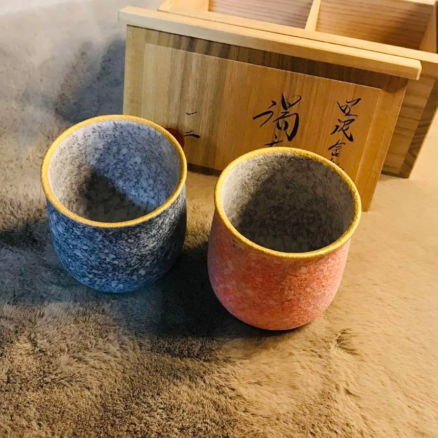 Amazon | 丹波焼/珀耀窯/吹泥金彩/清水一ニ/湯呑み | ノーブランド品