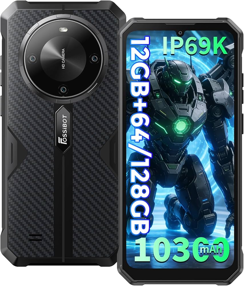 Amazon.com: FOSSIBOT Rugged Smartphone,10300mAh Battery Rugged