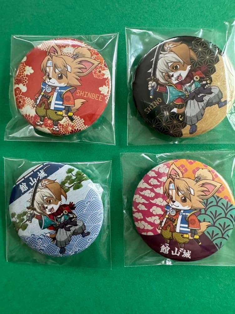 Amazon.co.jp: 里見八犬伝 缶バッジ 4点 : Toys & Games