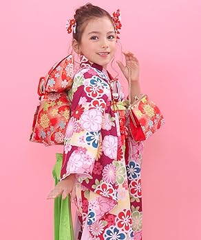 Amazon | [KYOETSU] [キョウエツ] 七五三 着物 7歳 女の子 フルセット