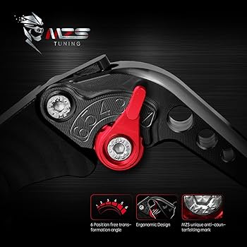 Amazon.com: MZS Black Motorcycle Brake Clutch Levers Short