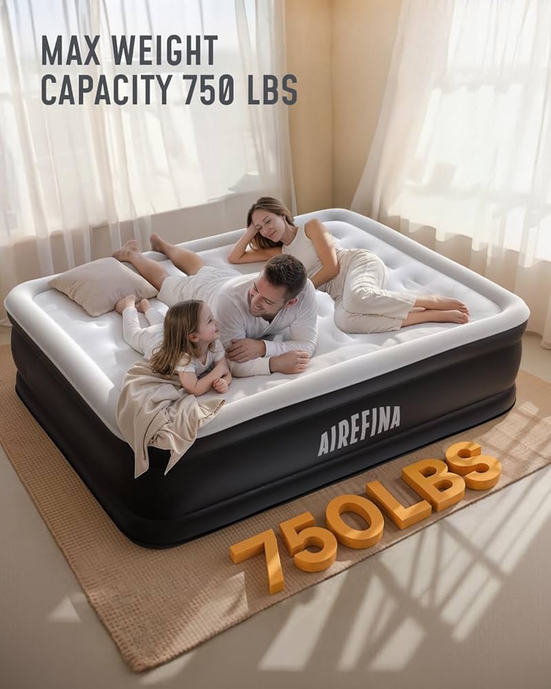 Amazon.com: Airefina Air Mattress Queen with Built in Pump, 18