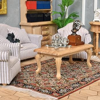 Amazon | iLAND ミニチュア木製ドールハウス家具セット:ソファ