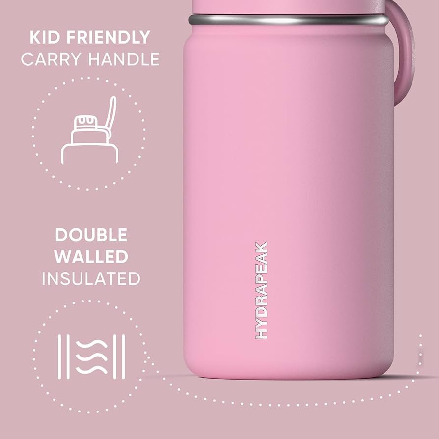 Amazon.com: Hydrapeak Mini 14oz Water Bottle with Straw Lid