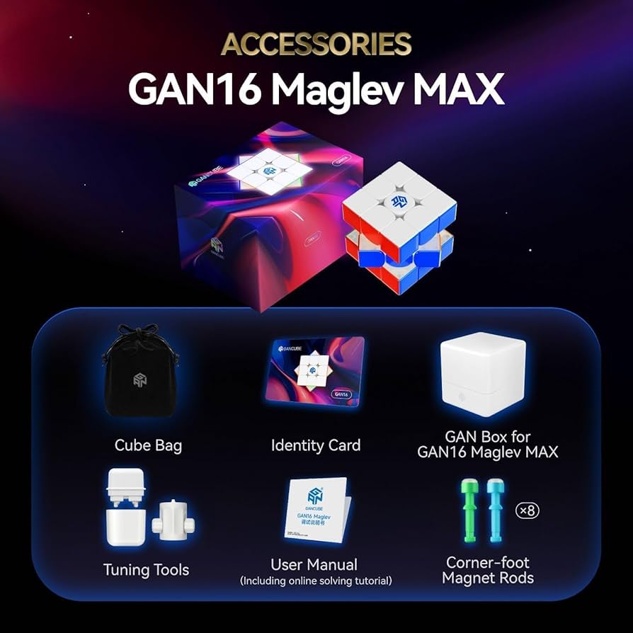 Amazon | GAN16 Maglev MAX UV + マット【商品の日本語説明書 & 3x3