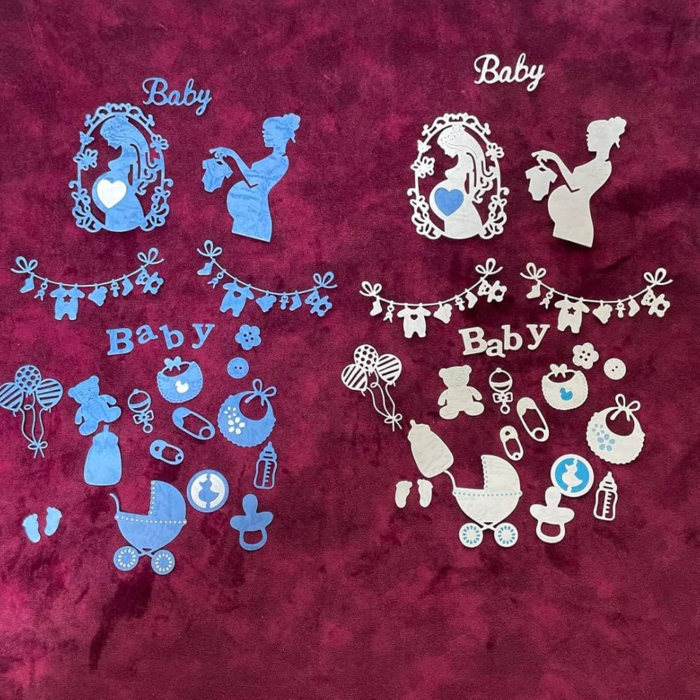 オーダー受付中☆WelcomeBabyセット☆男の子☆ダイカット☆クラフトパンチ