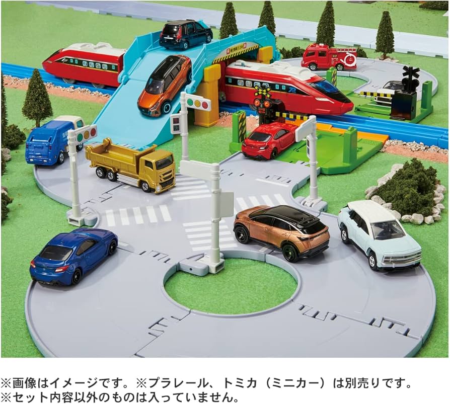 Amazon.co.jp: タカラトミー トミカ トミカタウン 踏切・陸橋・交差点