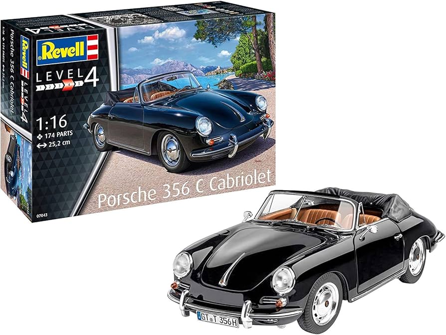 Amazon | ドイツレベル 1/16 ポルシェ 356 カブリオレ プラモデル