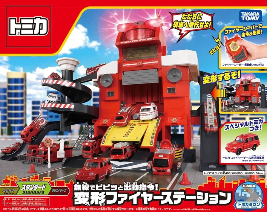 Amazon.co.jp: トミカ 無線でピピッと出動指令! 変形ファイヤー