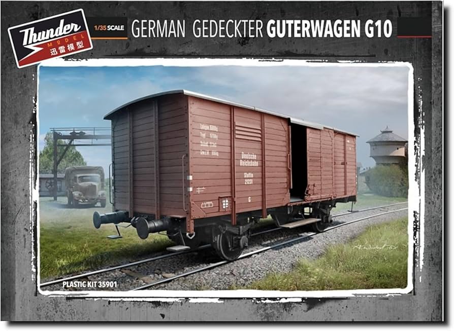 Amazon | サンダーモデル 1/35 ドイツ軍 有蓋貨車 G10 プラモデル