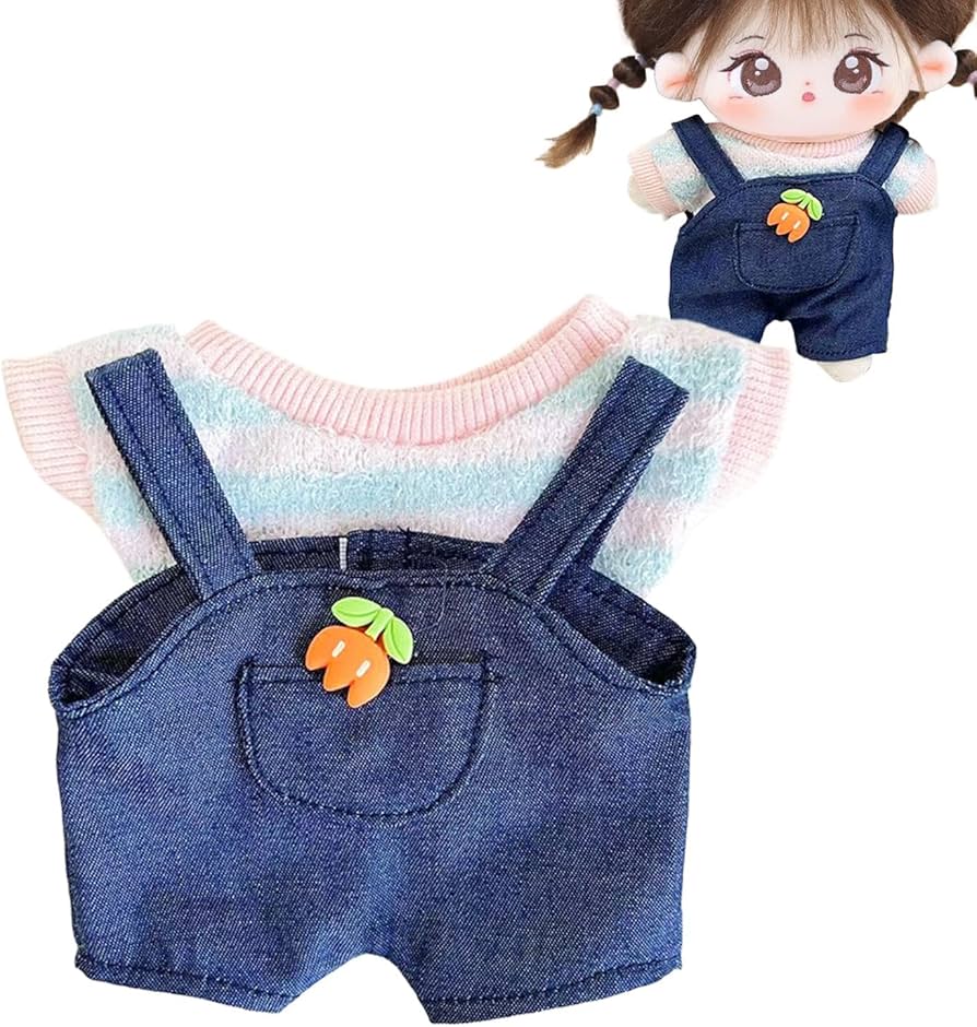 Amazon.co.jp: ぬいぐるみ用洋服セット、ドール用オーバーオール