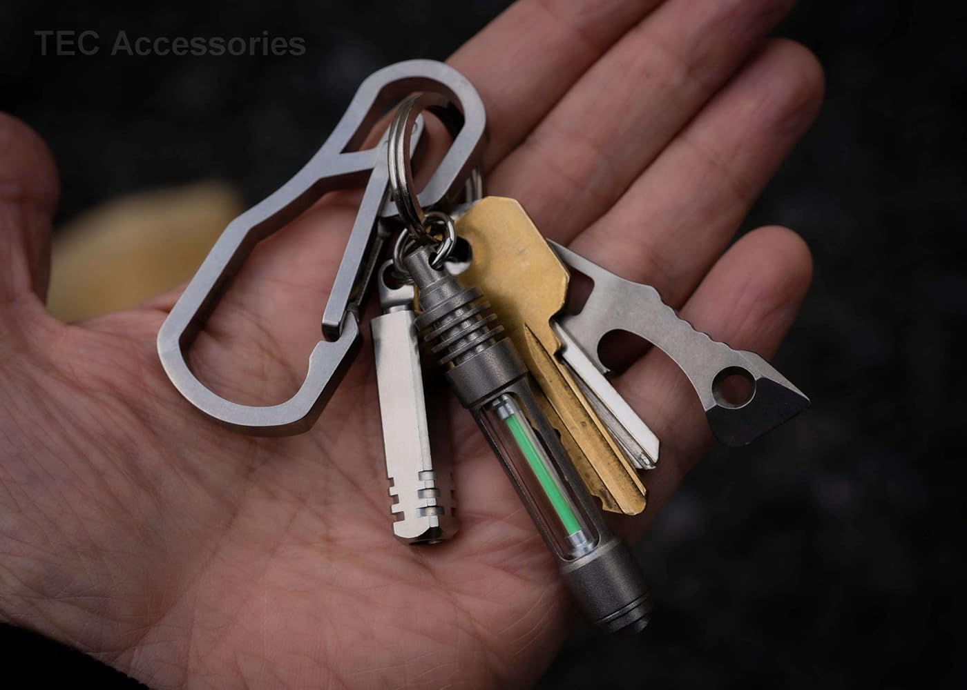 TEC Accessories Isotope Photon Fob - Titanium Lantern Design