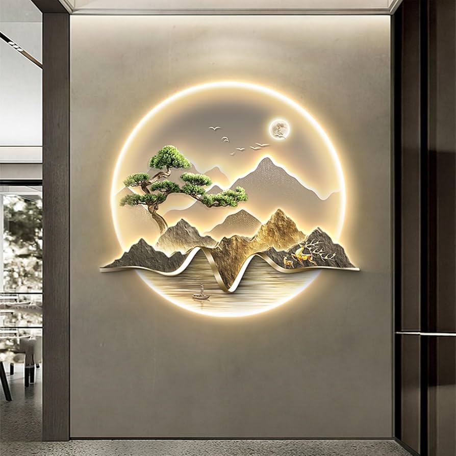 Amazon.com: RIYIFANRONG 3D Wall Art Decor, Oriental Decor Chinese