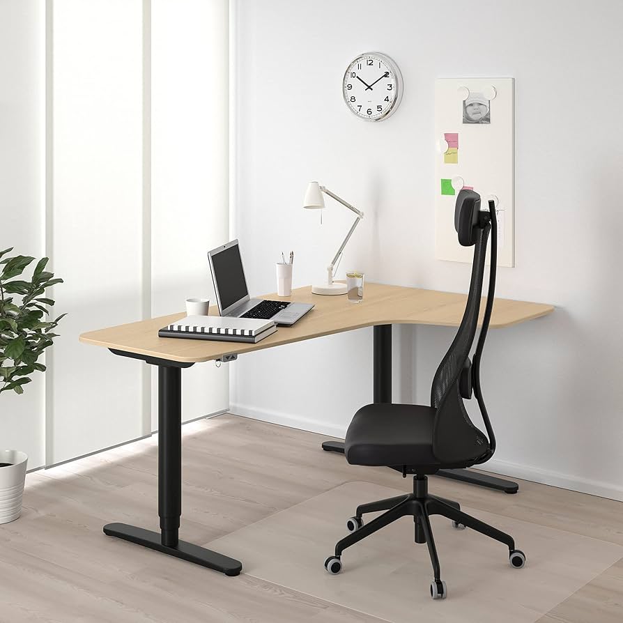 Amazon.co.jp: IKEA BEKANTコーナーデスク右座り/スタンド、160x110cm