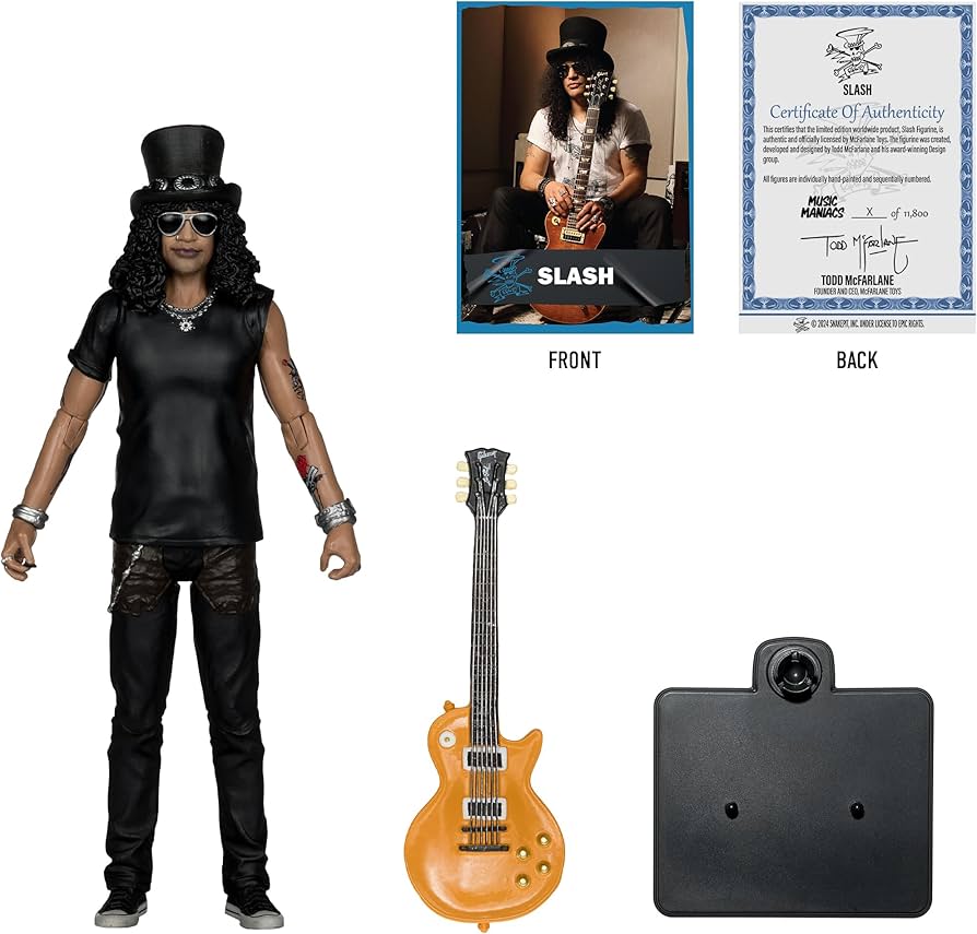 Amazon.com: McFarlane Toys - Music Maniacs Rock Slash 6in Action