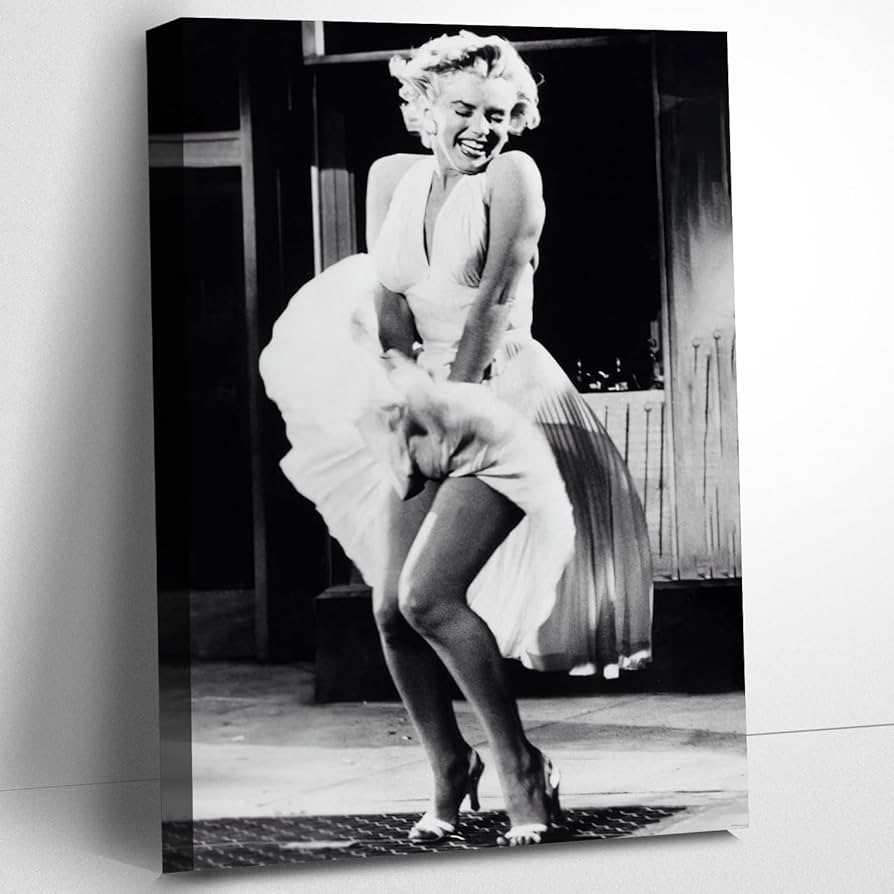Amazon.com: CanvasGarden Marilyn Monroe Canvas Wall Art, Classic