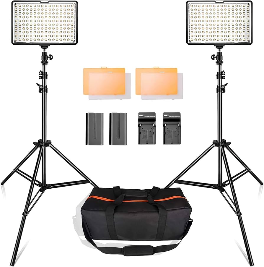 Amazon | SAMTIAN 160LED 撮影 ライト プロ・ビデオライト スタジオ