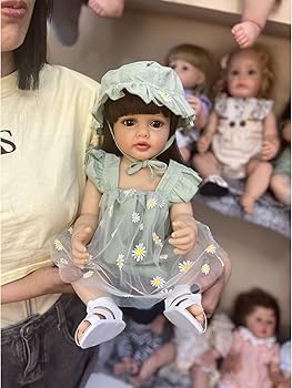 Amazon.co.jp: 21 ''リボーンドール幼児の女の子人形ソフトシリコン