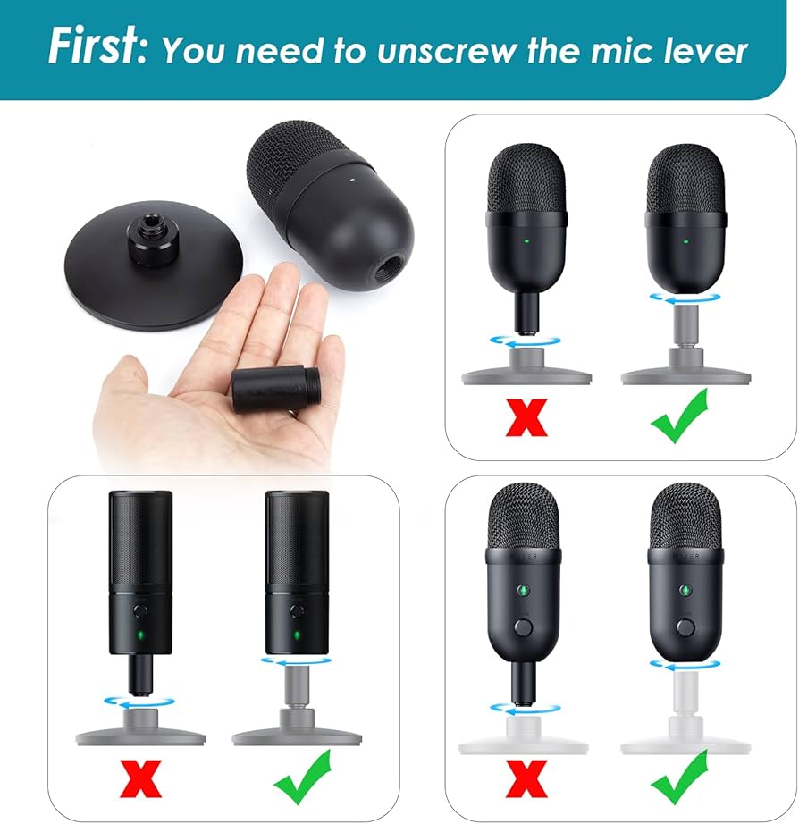 Amazon | Razer Seiren V2 Xマイク用マイクブームアーム - 調節可能な