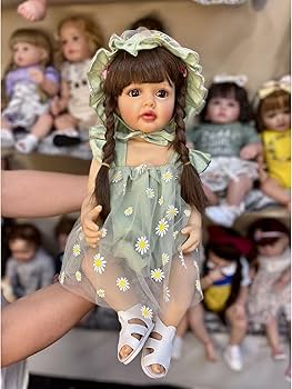 Amazon.co.jp: 21 ''リボーンドール幼児の女の子人形ソフトシリコン