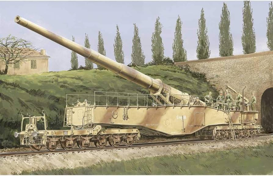 Amazon.com: DRAGON MODELS USA 6200 1/35 German Railway Gun 28cm K5