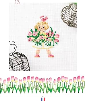 レ・トリプレ みつごちゃんのクロスステッチ図案帖 | 絵／ニコル