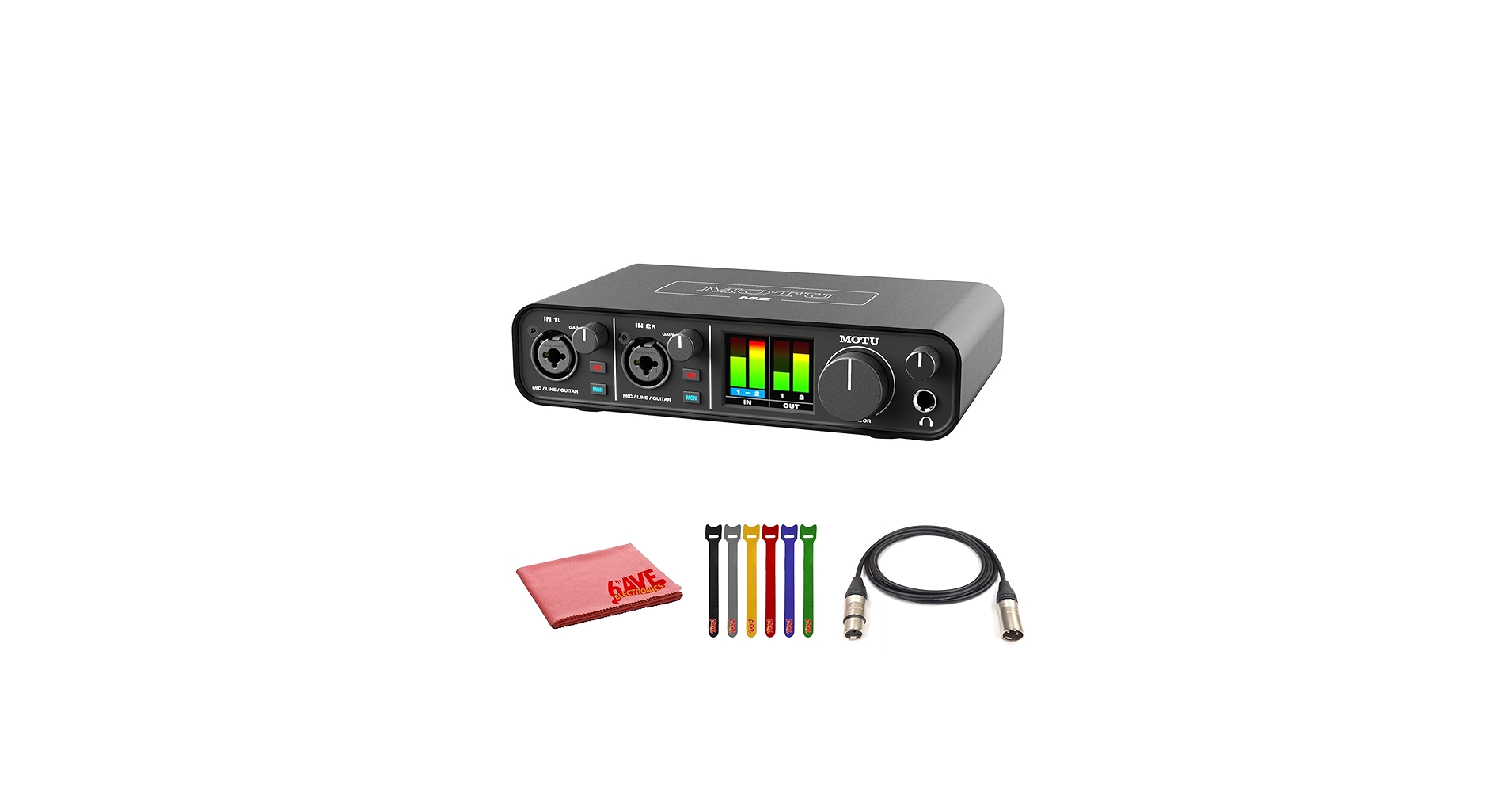 Amazon.com: MOTU M2 USB-C Audio-MIDI Interface (3120) Bundle with