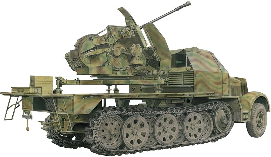 Amazon | ドラゴン 1/35 ドイツ軍 Sd.Kfz.7/2 装甲8tハーフトラック