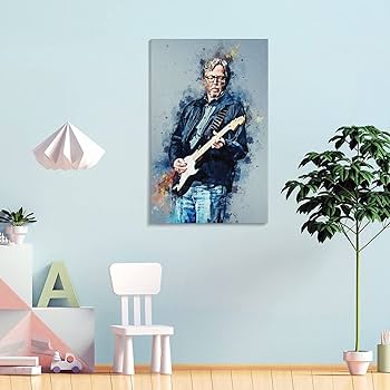 Amazon.co.jp: ロック ギタリスト エリック クラプトン キャンバス